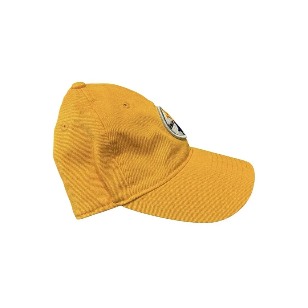 Pittsburgh Steelers Strapback Dad Hat NFL Embroidered Yellow Cap